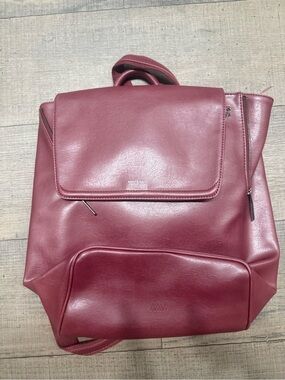 Matt & Nat Burgundy Vegan Leather Backpack